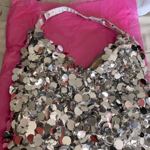 None Handbags - Sliver shimmer Fashion Purse